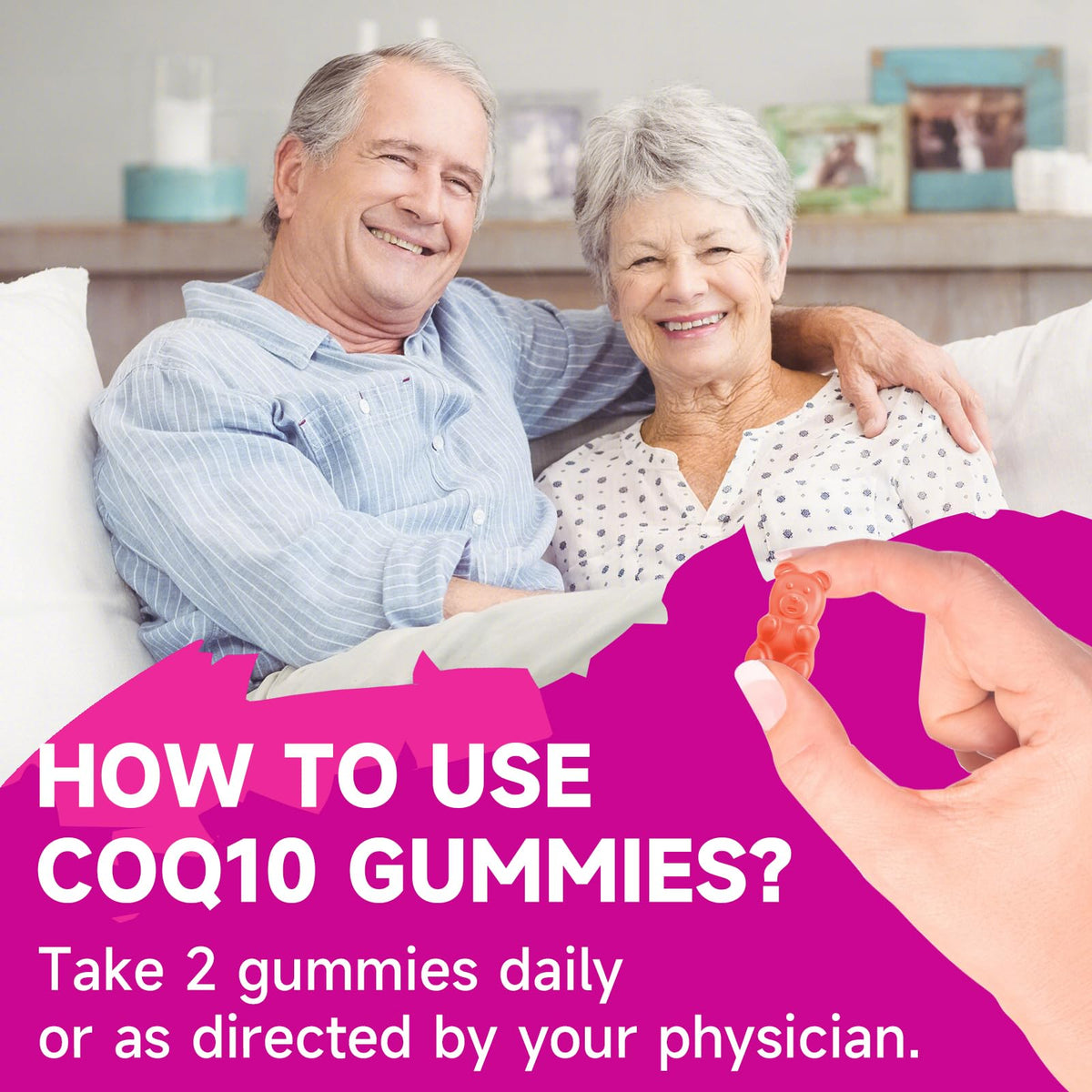 Gummies CoQ10 BVIVLOO 250mg sur une table