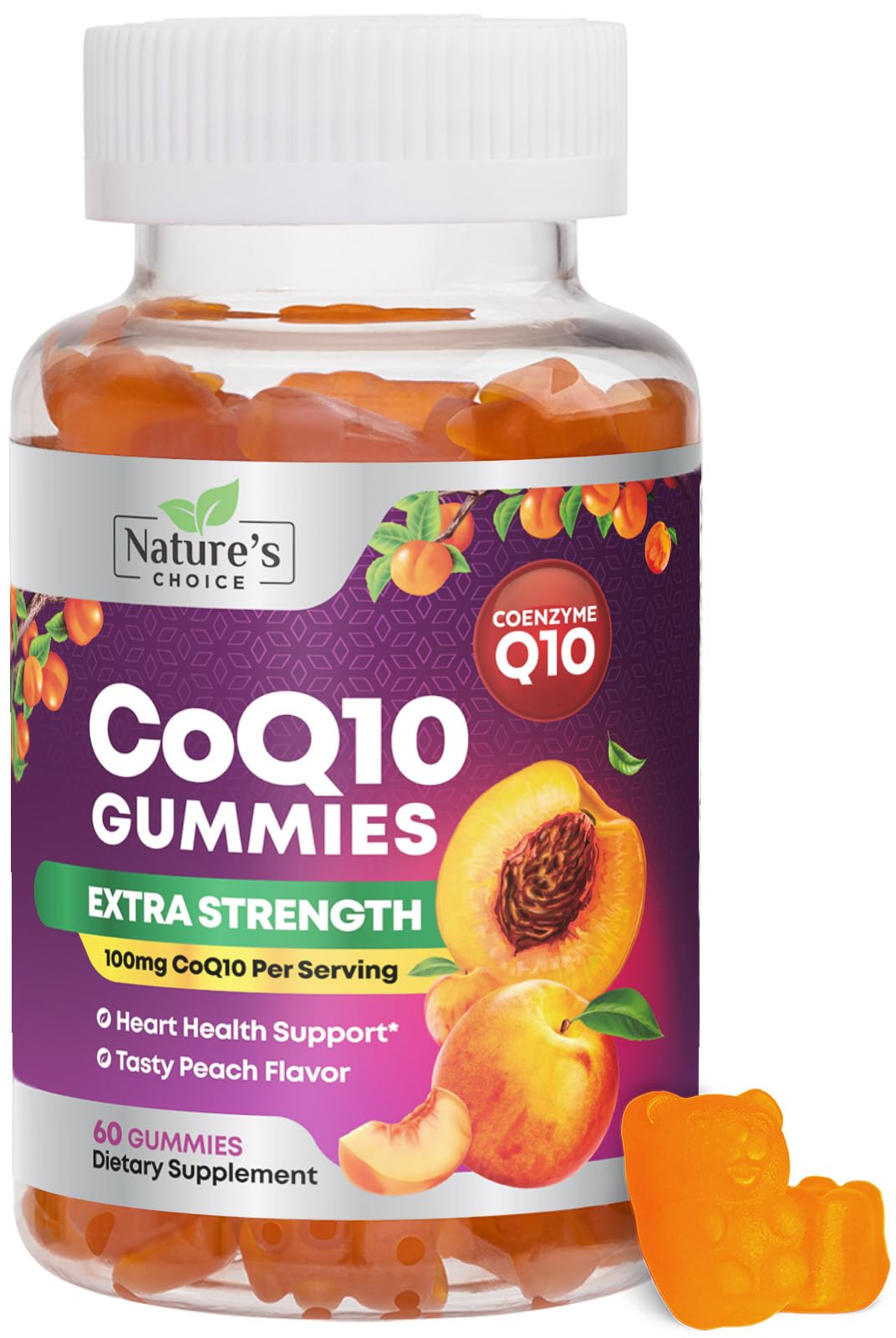 Gummies CoQ10 Nature's Choice vue de face avec emballage