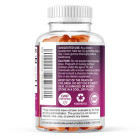 Gummies CoQ10 Nature's Nutrition avec un verre d'eau