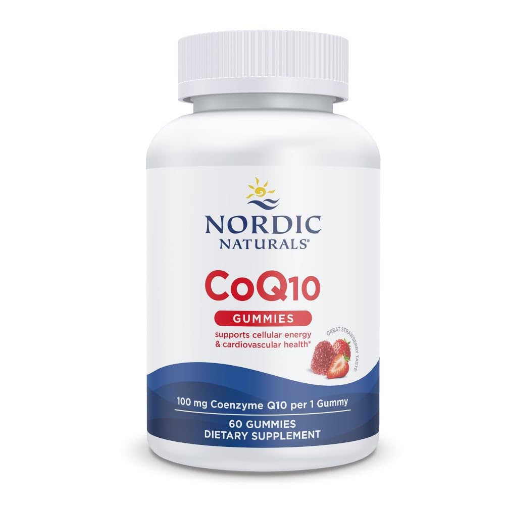 Gummies CoQ10 Nordic Naturals 100mg fraise vue de face