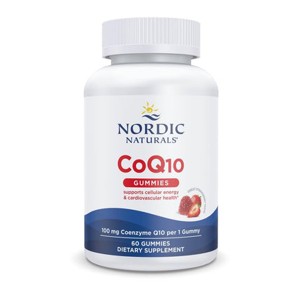 Gummies CoQ10 Nordic Naturals 100mg fraise vue de face