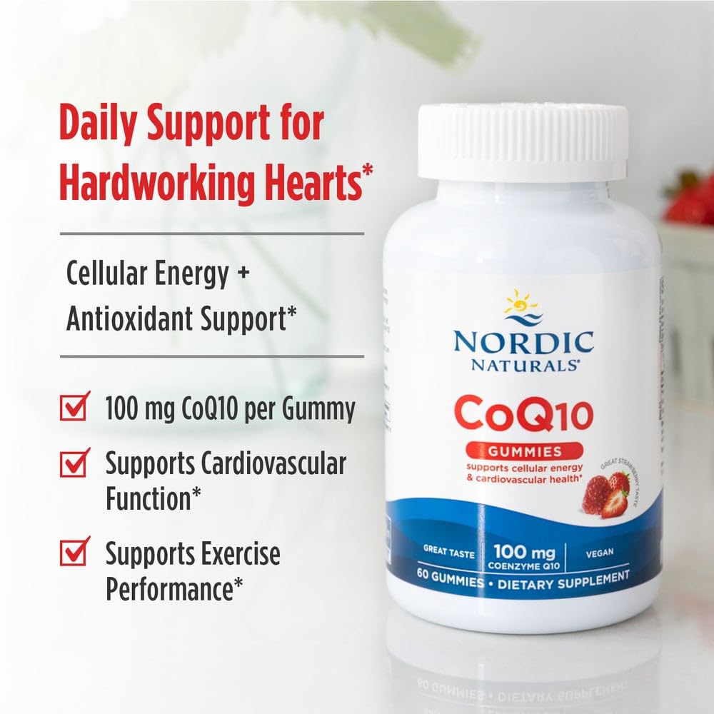 Gummies CoQ10 Nordic Naturals montrant la texture