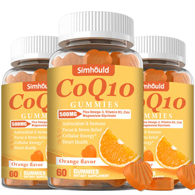 Gummies CoQ10 Simhould 500MG en paquet de 180 gummies