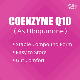 Gummies CoQ10 Tinies bers à côté d'une cuillère