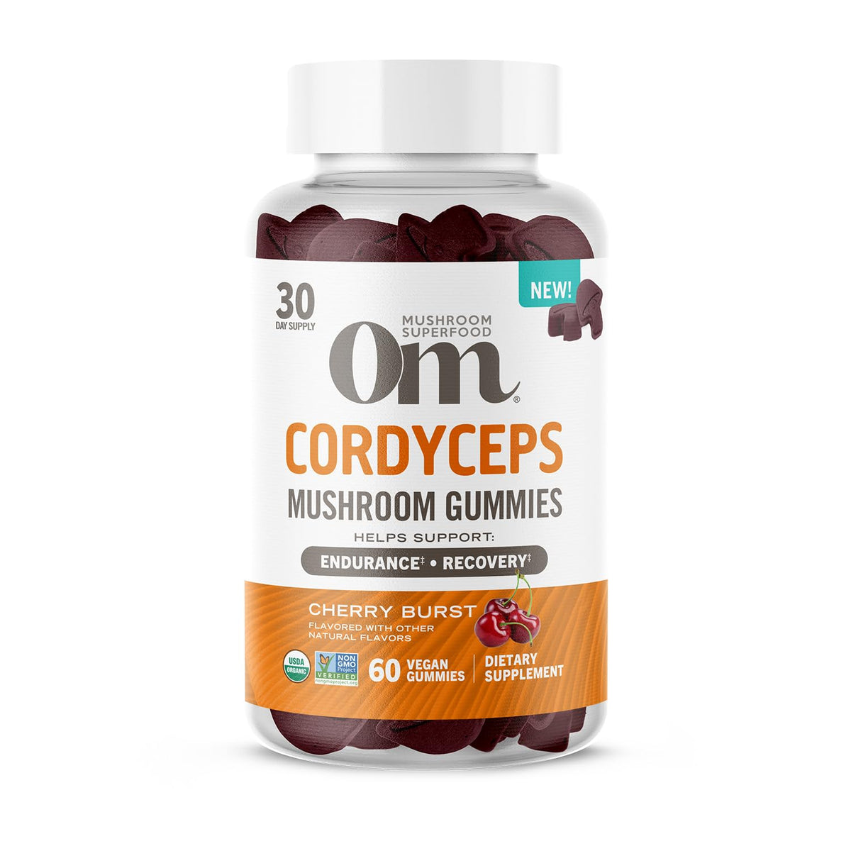 Gummies Cordyceps OM MUSHROOM SUPERFOOD vue de face