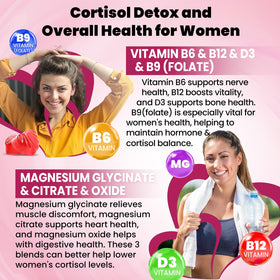 Gummies cortisol duwhot 15 en 1 avec une main tenant une gélule