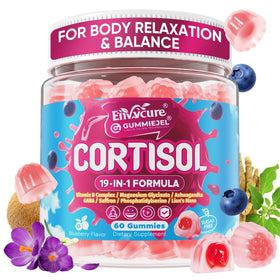 Gummies Cortisol EnvyCure 19-en-1 pot de 60 pièces