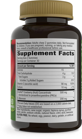 Gummies CranRx de Nature's Way à côté d'autres compléments