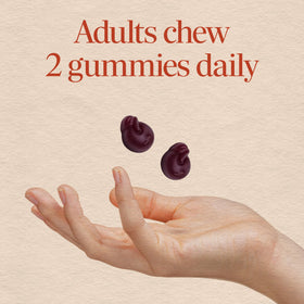 Gummies CranRx de Nature's Way avec étiquette et informations nutritionnelles