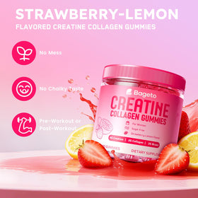 Gummies créatine Bageto montrant la texture et la couleur