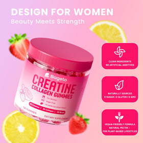 Gummies créatine Bageto montrant une portion de 3 gummies