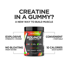 Gummies créatine Bounce Pro en train d'être prises par un athlète
