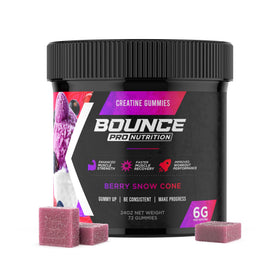 Gummies créatine monohydrate Bounce Pro 72ct packaging côté