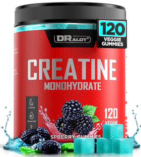 Gummies créatine monohydrate Dralot Nutrition en pot de 120 unités