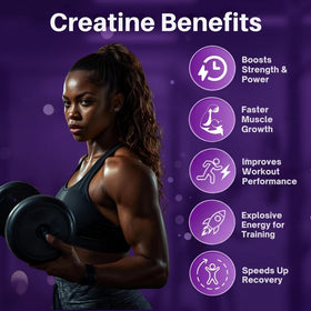 Gummies créatine Naturevite 5000mg avec une portion de gummies