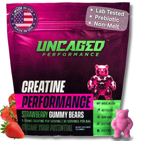 Gummies créatine Uncaged Performance 5000mg vue de face