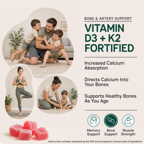 Gummies créatine Zena Nutrition avec des ingrédients affichés sur l'étiquette
