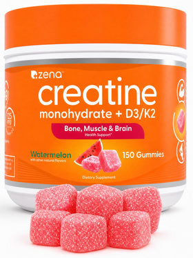 Gummies créatine Zena Nutrition saveur pastèque en boîte de 150 pièces