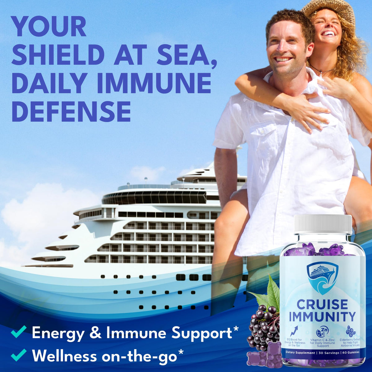 Gummies CRUISE daily wellness prêtes à être consommées