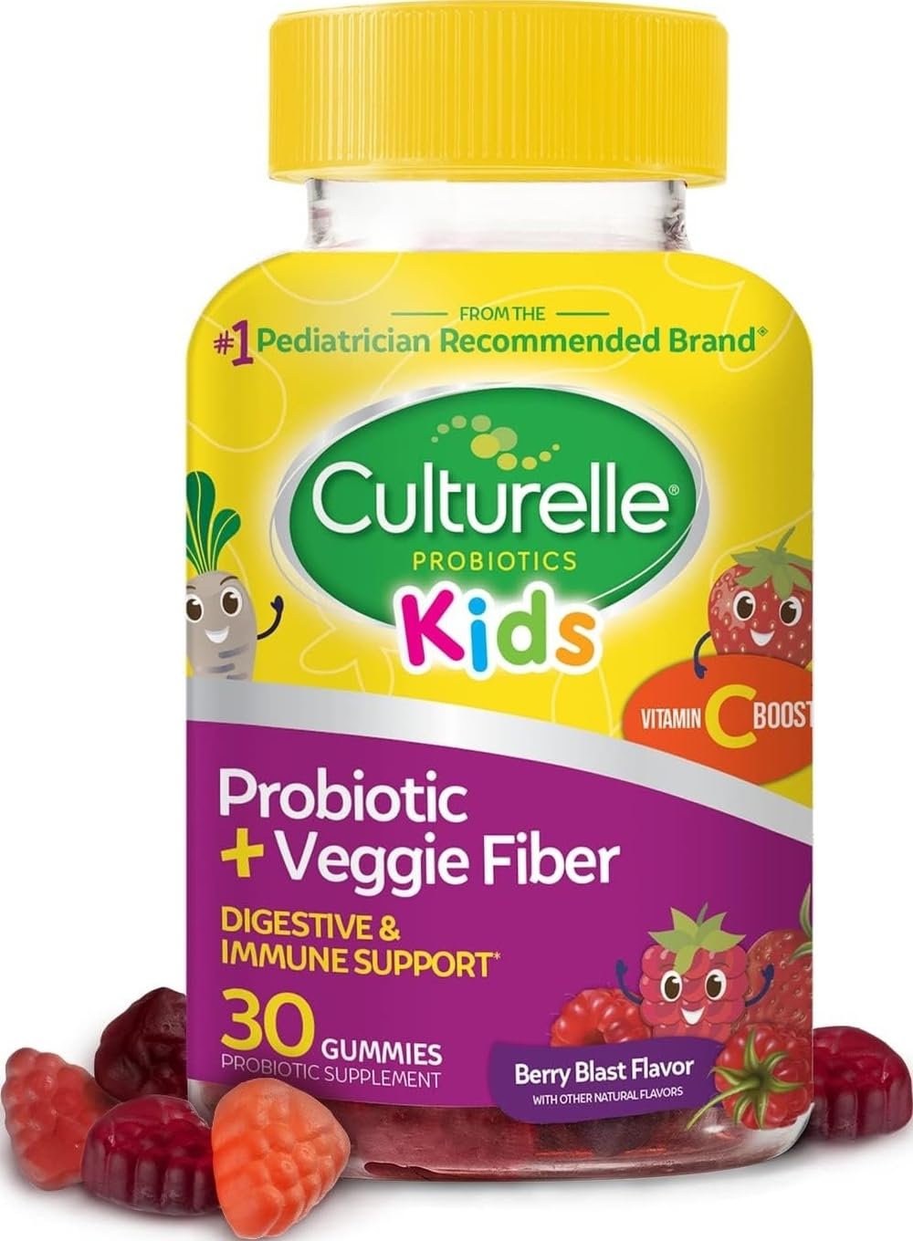 Gummies Culturelle Probiotiques + Fibres Végétales 30 unités, vue de face