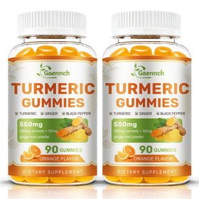 Gummies Curcuma et Gingembre Gaennch vue de face avec étiquette