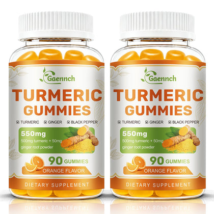 Gummies Curcuma et Gingembre Gaennch vue de face avec étiquette