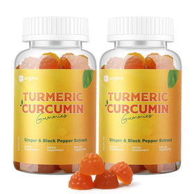Gummies Curcuma et Gingembre ORGMO devant sur fond blanc