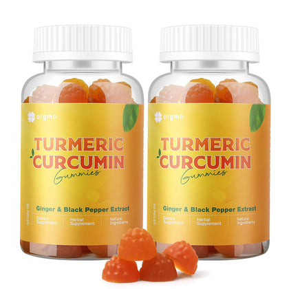 Gummies Curcuma et Gingembre ORGMO devant sur fond blanc