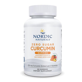 Gummies Curcumin Nordic Naturals vue de face avec emballage orange
