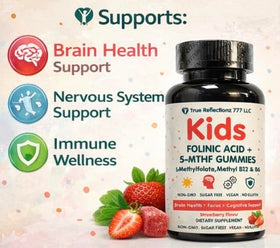 Gummies d'acide folinique avec B12 et B6, vue de près