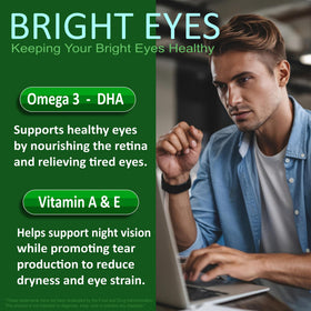 Gummies d'Algues Omega 3 BIZYAC montrant la composition nutritionnelle