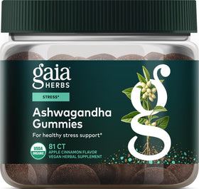 Gummies d'Ashwagandha Bio Gaia Herbs vue de face