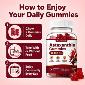 Gummies d'astaxanthine isLandear dans un environnement de travail