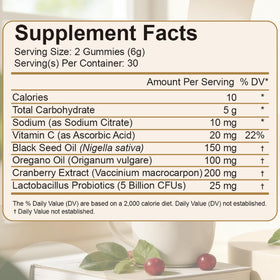 Gummies d'équilibre féminin JRR avec un fond neutre
