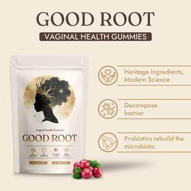 Gummies d'équilibre féminin JRR en gros plan montrant leur texture