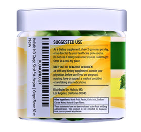 Gummies d'extrait de pépin de raisin Holistic MD en gros plan