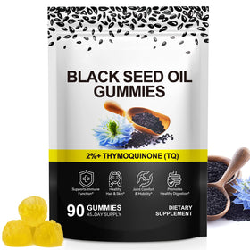 Gummies d'huile de nigelle Daiasns modèle avant avec emballage