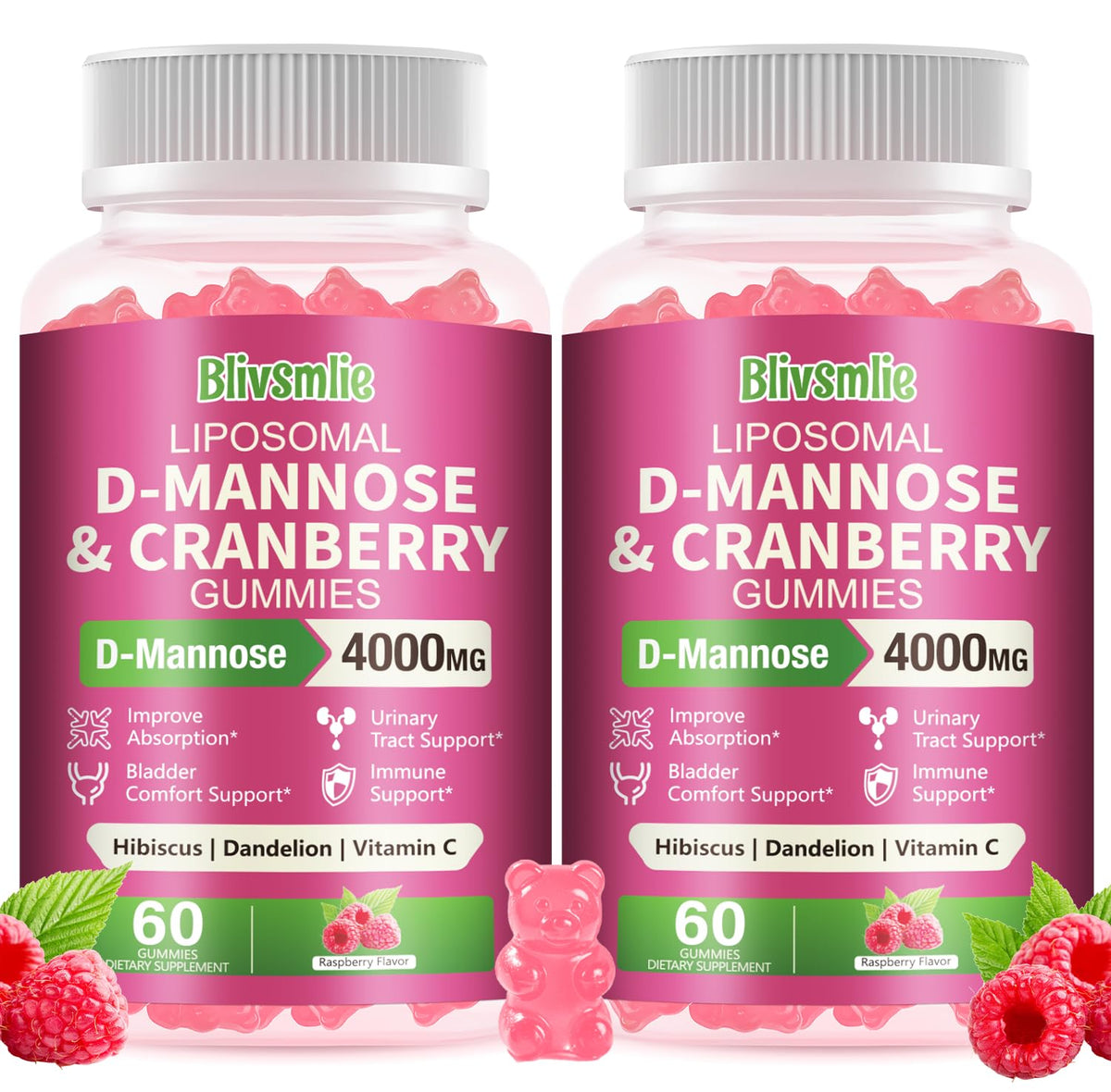 Gummies D-Mannose 4000mg Blivsmlie paquet avant