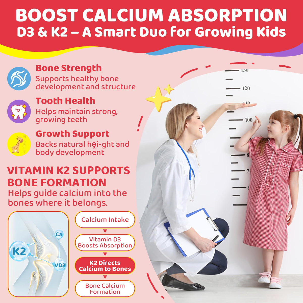 Gummies D3 K2 Calcium LILICARE sur une table