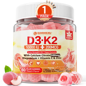 Gummies D3 K2 LILICARE 5000 IU 60 pièces vue de face