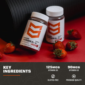 Gummies D3 + K2 MTN OPS sur une table