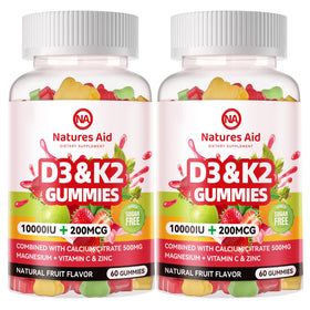 Gummies D3 K2 Natures aid 120 unités en pot