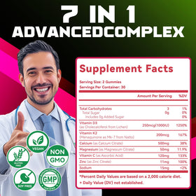 Gummies D3 K2 Natures aid sur fond blanc