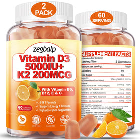 Gummies D3 K2 ZEGBALP 120 pièces en pot