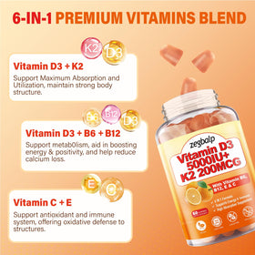 Gummies D3 K2 ZEGBALP vue de côté