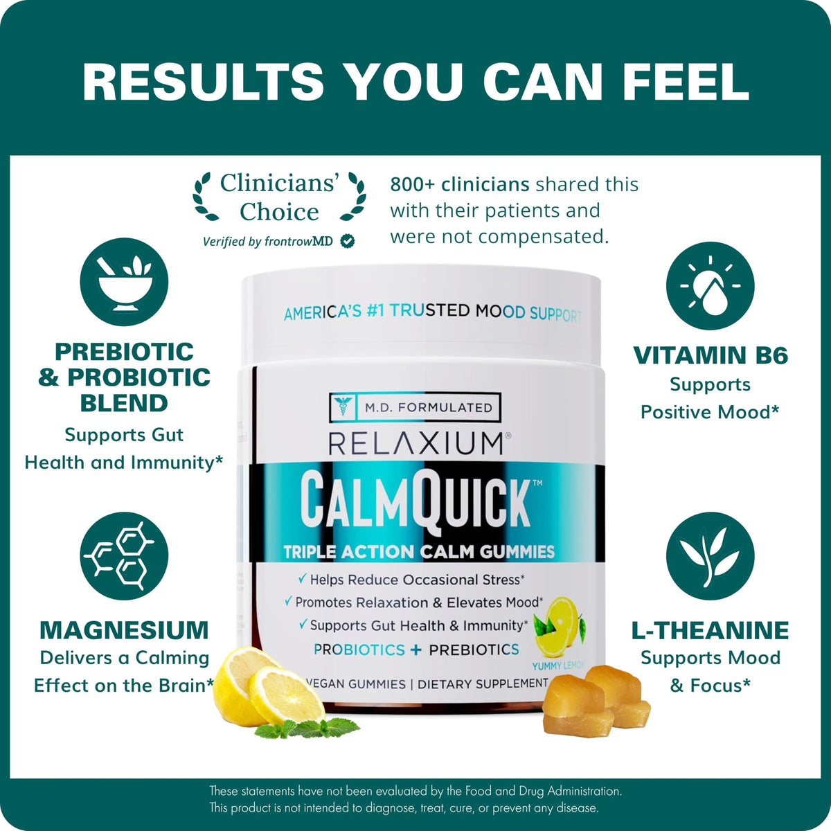 Gummies daily wellness Calm goût de limonade vue de près