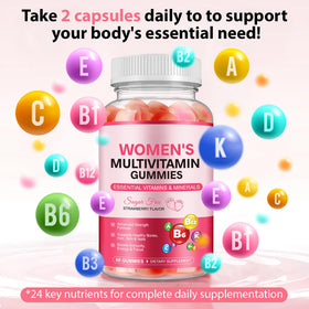 Gummies DCTTVHVD, pot ouvert montrant les gummies fraise