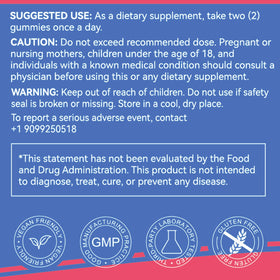 Gummies de Berbérine EAZGOO, détails de l'emballage