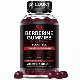 Gummies de Berbérine Effective Nutra sur un fond neutre