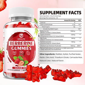 Gummies de Berbérine GrnLife, présentation des gummies individuelles